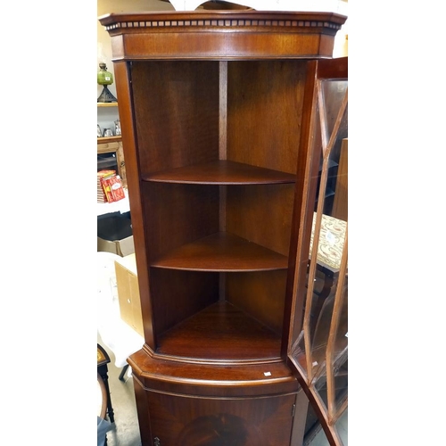 154 - A mahogany corner cabinet, COLLECT ONLY