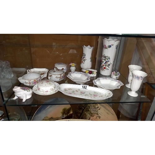 182 - A mixed lot including Aynsley, Wedgwood, Royal Doulton etc