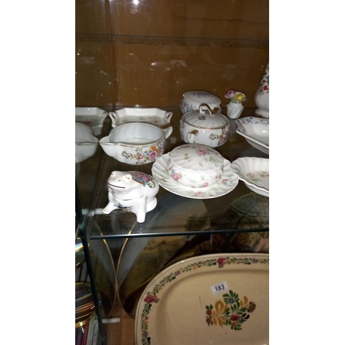 182 - A mixed lot including Aynsley, Wedgwood, Royal Doulton etc