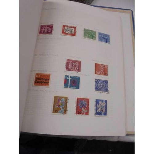 1206 - Two albums of stamps including German.