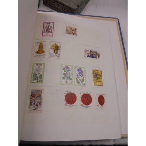 1206 - Two albums of stamps including German.