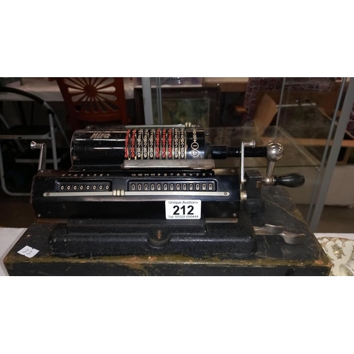 212 - A Mira calculator adding machine in original box COLLECT ONLY