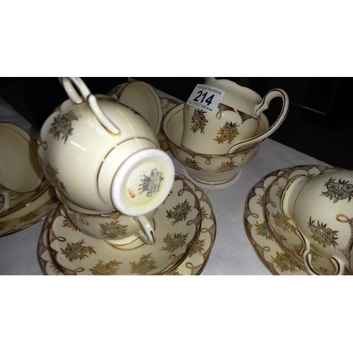 214 - A vintage Salisbury china tea set