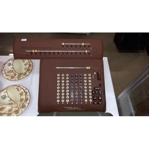 216 - A vintage Hamann automat's' and a Diehl e-15 calculator adding machines COLLECT ONLY