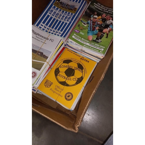 246 - A box of football programmes, mainly non league and minor league