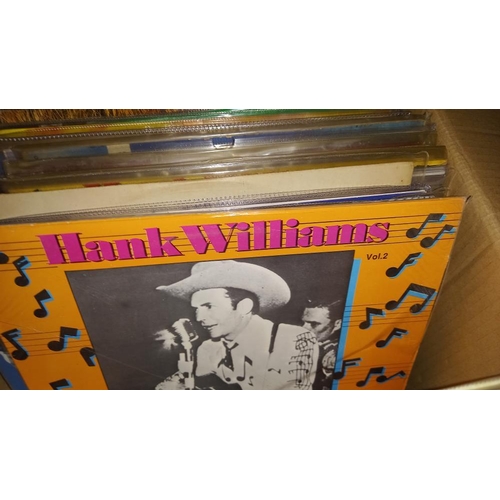 264 - A box of Hank Williams LP's