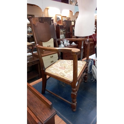 266 - An Edwardian carver chair