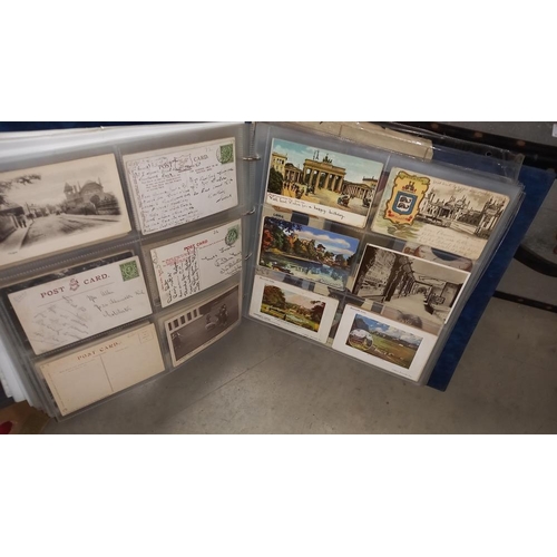 274 - 2 box files full of postcards & ephemera