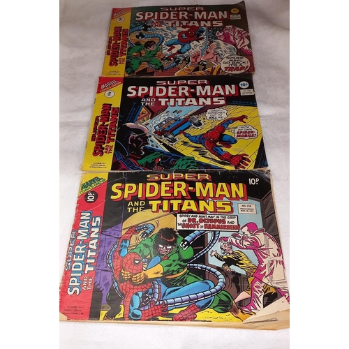 282 - A quantity of 1970's Marvel comics including Spiderman and others