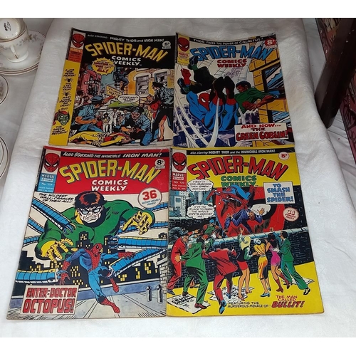 289 - A quantity of 1970's UK Marvel Spiderman comics weekly March 1974 to Jan' 1976 - 55 copies