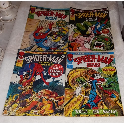 289 - A quantity of 1970's UK Marvel Spiderman comics weekly March 1974 to Jan' 1976 - 55 copies