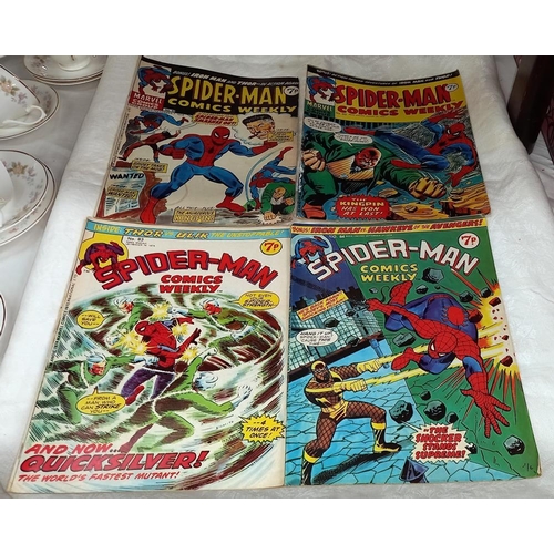 289 - A quantity of 1970's UK Marvel Spiderman comics weekly March 1974 to Jan' 1976 - 55 copies