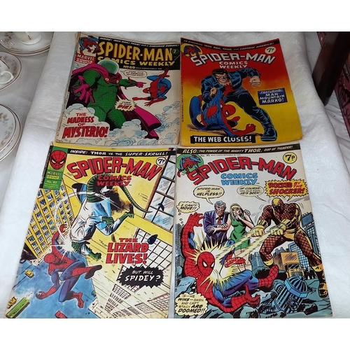 289 - A quantity of 1970's UK Marvel Spiderman comics weekly March 1974 to Jan' 1976 - 55 copies