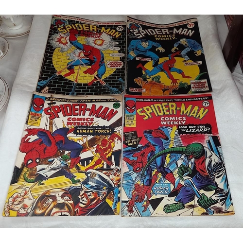 289 - A quantity of 1970's UK Marvel Spiderman comics weekly March 1974 to Jan' 1976 - 55 copies