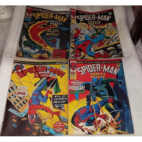 289 - A quantity of 1970's UK Marvel Spiderman comics weekly March 1974 to Jan' 1976 - 55 copies