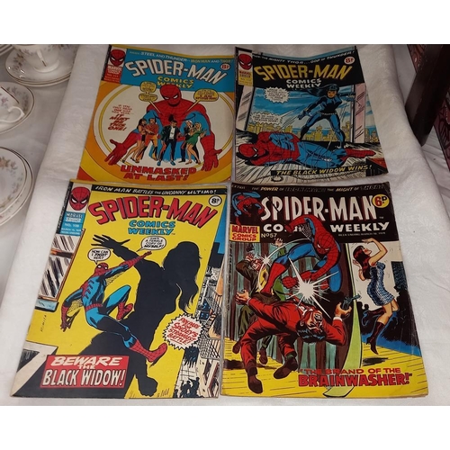 289 - A quantity of 1970's UK Marvel Spiderman comics weekly March 1974 to Jan' 1976 - 55 copies