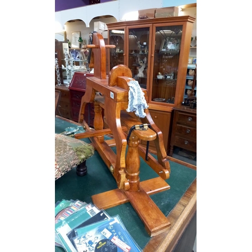 295 - A well made pine rocking horse COLLECT ONLY