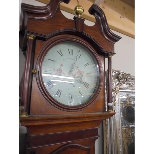 1472 - A 30 hour painted dial Grandfather clock by Mason Chesterfield. COLLECT ONLY.