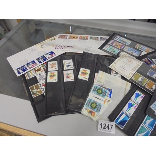 1247 - A mixed lot of postage stamps.