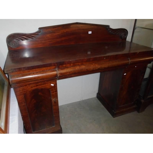 1612 - A Victorian double pedestal sideboard, COLLECT ONLY.