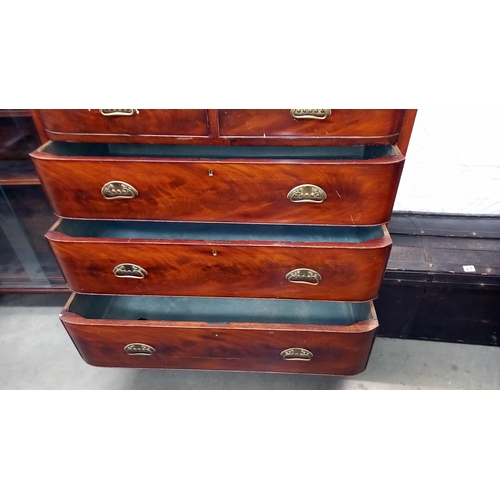 404 - A Victorian mahogany Scotch chest of drawers