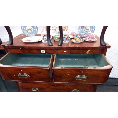 404 - A Victorian mahogany Scotch chest of drawers