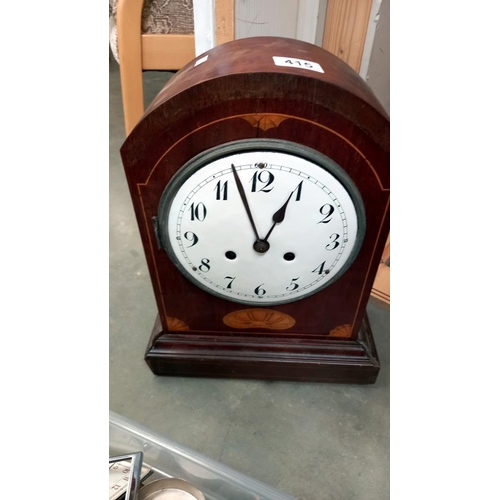 415 - 2 striking clocks and quantity of small clocks/movements for spare or repair plus a homemade clock r... 