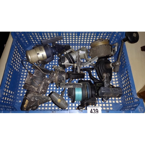 439 - Quantity of used fishing reels including Mitchell 487, Shakespeare 21/70 Okuma etc