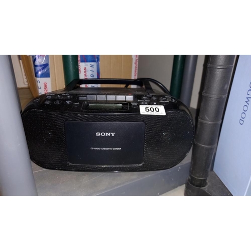 500 - A Sony cd radio