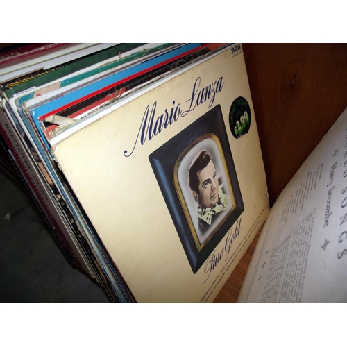 561 - A quantity of classical LP's, Sound of music, Rolf Harris, and 'Stop the world I want to get off'  w... 