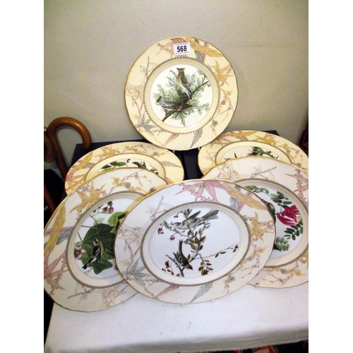 568 - 6 boxed Royal Worcester collectors plates featuring birds