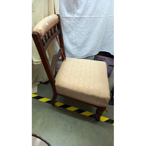 574 - An Edwardian nursing chair. COLLECT ONLY.