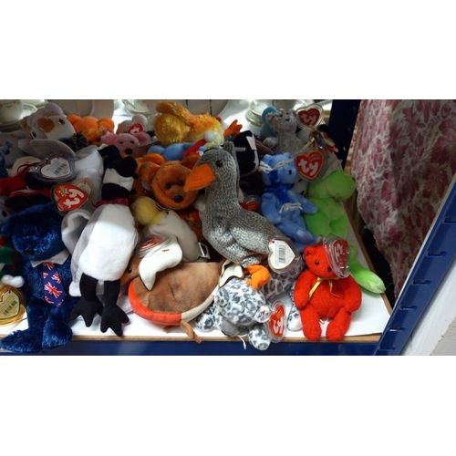 633 - A large lot of TY beanie babies