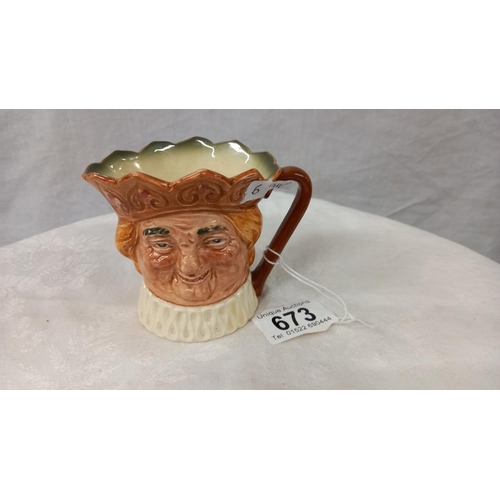 673 - A Royal Doulton Old King Cole character jug