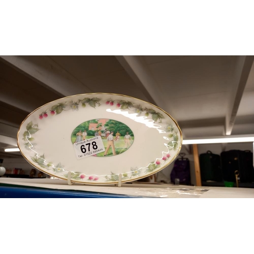 678 - A Minton oval plate from The Wimbledon collection