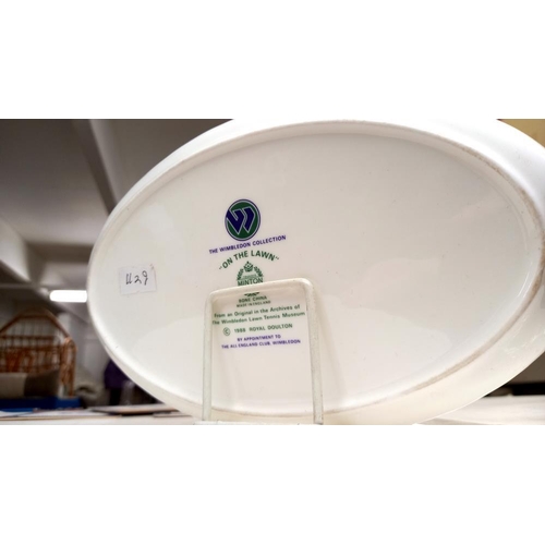 678 - A Minton oval plate from The Wimbledon collection