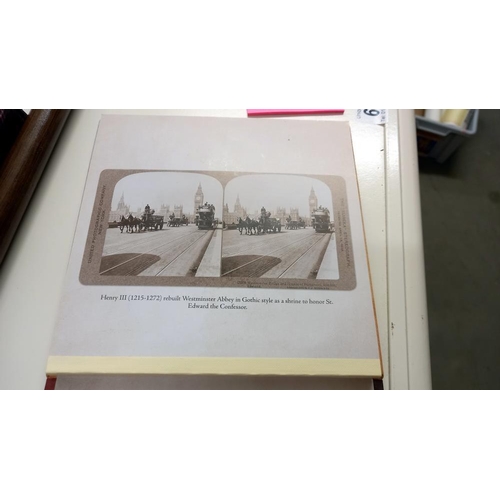 680 - A London in 3D hardback book 'A look back in time' with built in stereoscope viewer