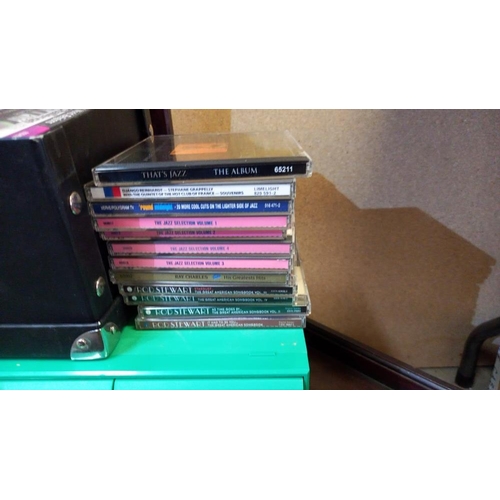 705 - A box of music cassette tapes, box of PC cd games, quantity of cd's etc