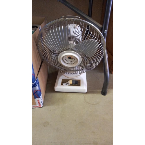 709 - A power stretcher electric desk fan