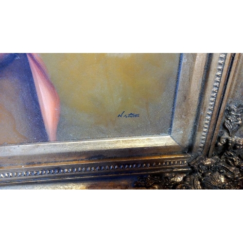 710 - A gilt framed still life painting, COLLECT ONLY