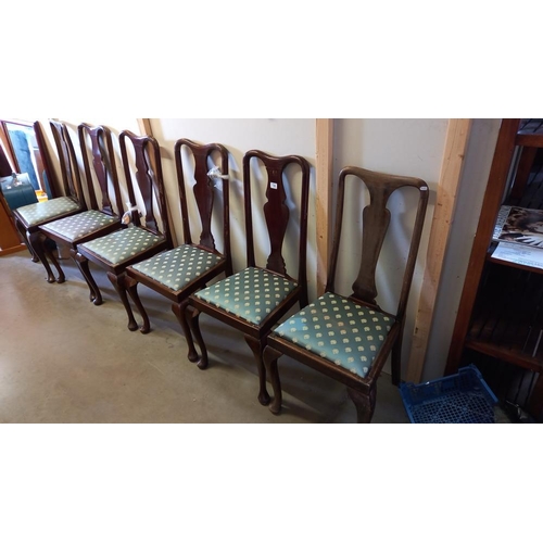 735 - A set of 6 chairs A/F, COLLECT ONLY