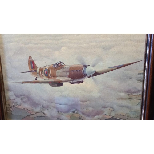 737 - A framed print by J H Evans - 'Mission accomplished' ' COLLECT ONLY