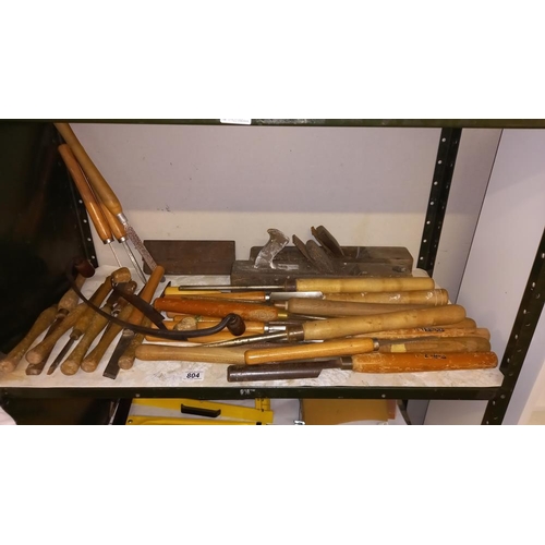 804 - A quantity of wood turning chisels etc. COLLECT ONLY