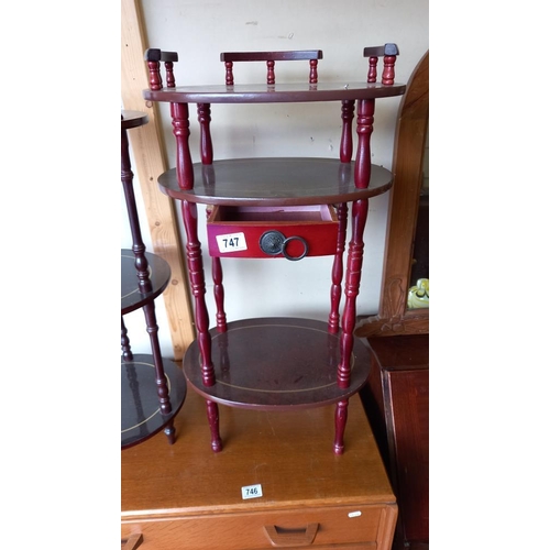 747 - A telephone table & 3 tier stand COLLECT ONLY.