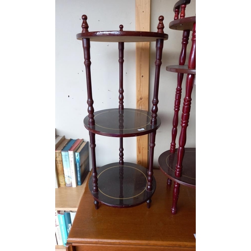 747 - A telephone table & 3 tier stand COLLECT ONLY.