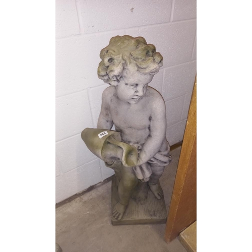 848 - A plastic cherub garden figure COLLECT ONLY