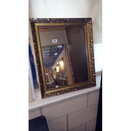 856 - A gilt framed mirror 51cm x 61cm COLLECT ONLY