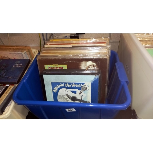 861 - A quantity of Hank Williams reel to reel tapes & LP's COLLECT ONLY