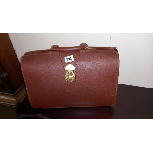 902 - A vintage brief case  COLLECT ONLY