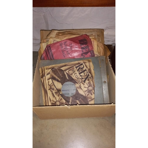 931 - A box of LP records and box of 78's COLLECT ONLY